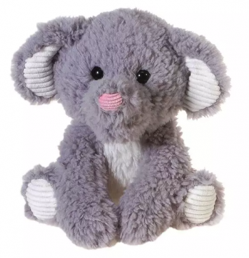 10-Inch Scruffy Grey Elephant Stuffed Animal