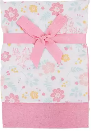 2-Pack Flannel Receiving Blanket - Girl
