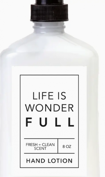 8 Oz Wonderfull Hand Lotion
