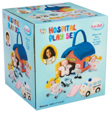 9-Piece Plush Hospital Play Set