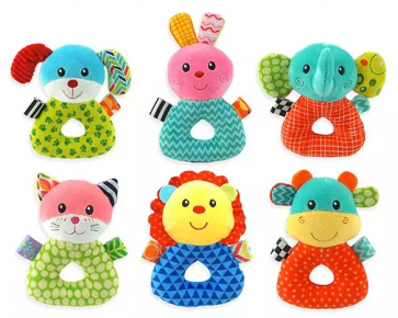 Baby Plush Ring Rattle