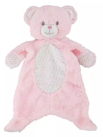 Bear Security Blanket- Pink