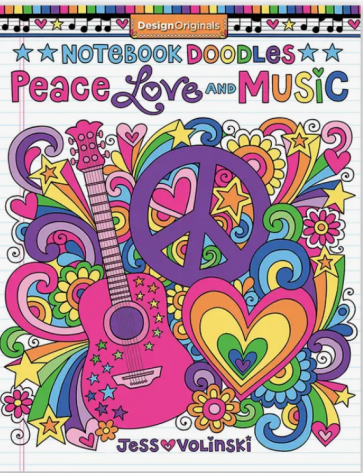Coloring Book - Peace, Love, Music