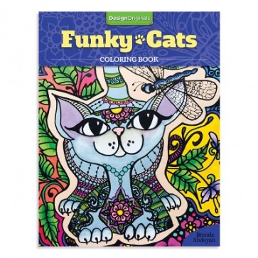 Funky Cats Coloring Book