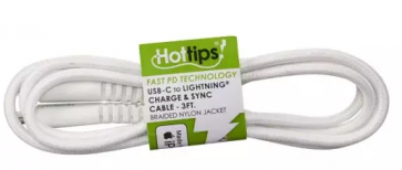 HOTTIPS Sync and Charge Cable - USB Type C to Lightning