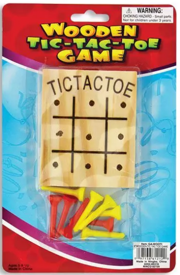 Wooden Tic Tac Toe Game