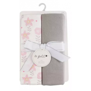 2-Pack Ultra-Soft Swaddle Blankets - Pink