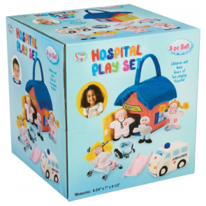9-Piece Plush Hospital Play Set