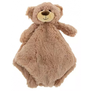 Animal Blankie with Rattle - Brown Bear