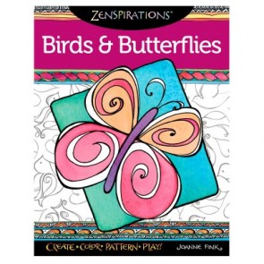 Birds & Butterflies Coloring Book
