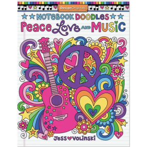 Coloring Book - Peace, Love, Music