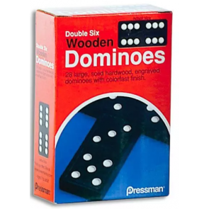 Double Six Wooden Dominoes