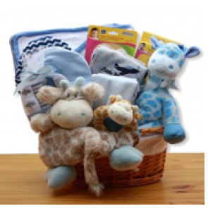 Easy as ABC New Baby Gift Basket - Blue