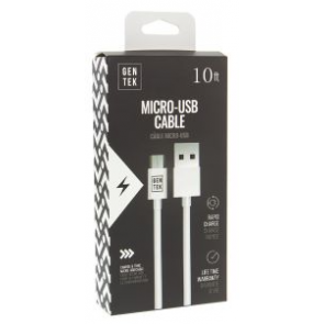 Gen Tek Charge Cable-USB-10Ft