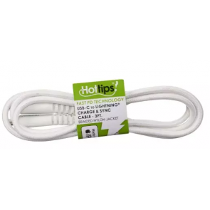 HOTTIPS Sync and Charge Cable - USB Type C to Lightning