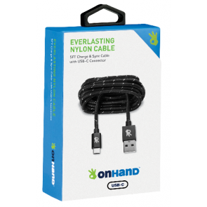 OnHand Charging Cable 5ft- Black