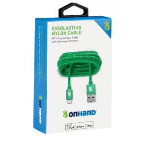 OnHand Charging Cable - Green 5ft